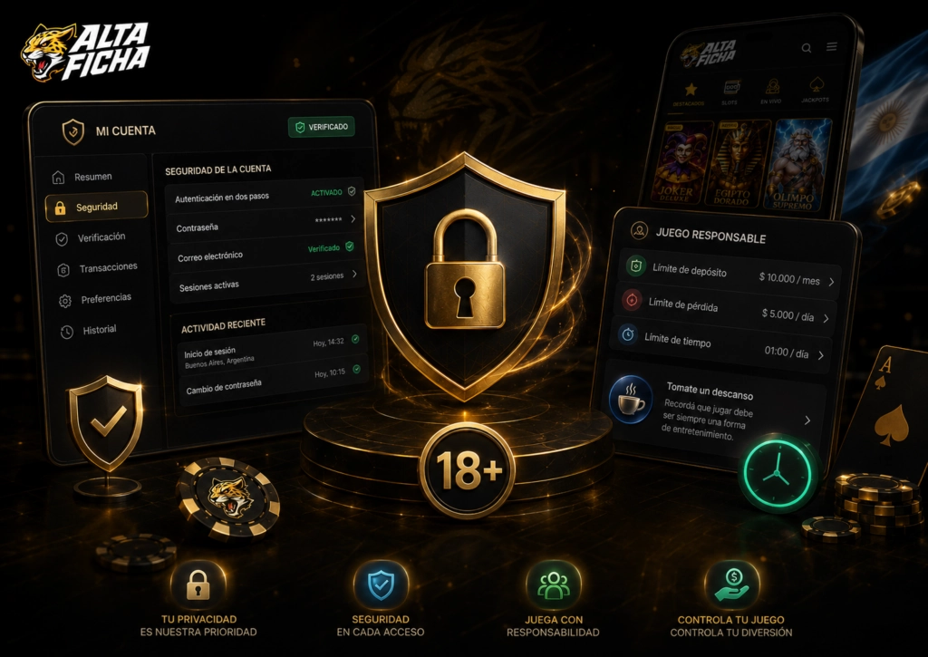 Seguridad y juego responsable en Altaficha